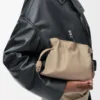 Mini Flamenco clutch in nappa calfskin Sand Mini Flamenco clutch in nappa calfskin Sand