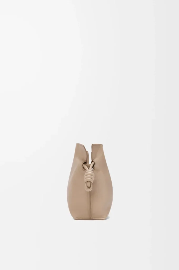 Mini Flamenco clutch in nappa calfskin Sand Mini Flamenco clutch in nappa calfskin Sand