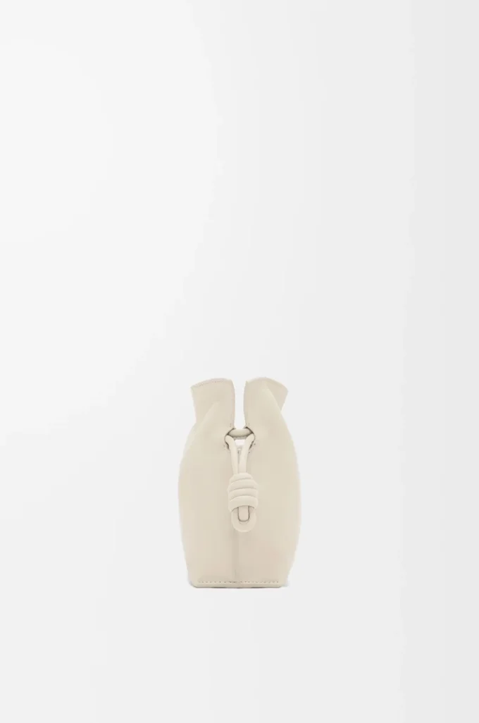 Mini Flamenco clutch in nappa calfskin Sea Salt Mini Flamenco clutch in nappa calfskin Sea Salt
