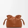 Mini Flamenco clutch in nappa calfskin Squirrel Mini Flamenco clutch in nappa calfskin Squirrel