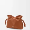 Mini Flamenco clutch in nappa calfskin Squirrel Mini Flamenco clutch in nappa calfskin Squirrel