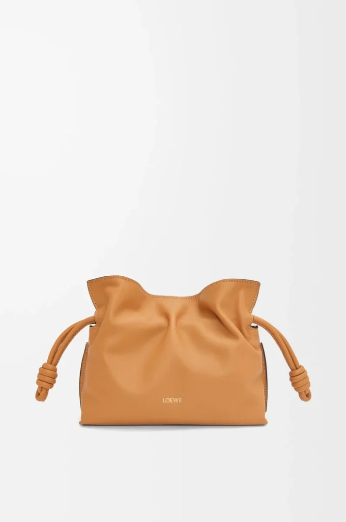 Mini Flamenco clutch in nappa calfskin Warm Desert Mini Flamenco clutch in nappa calfskin Warm Desert