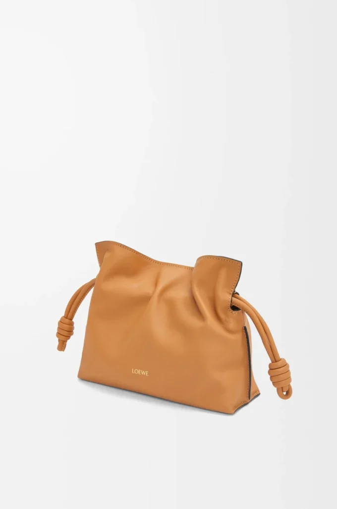 Mini Flamenco clutch in nappa calfskin Warm Desert Mini Flamenco clutch in nappa calfskin Warm Desert