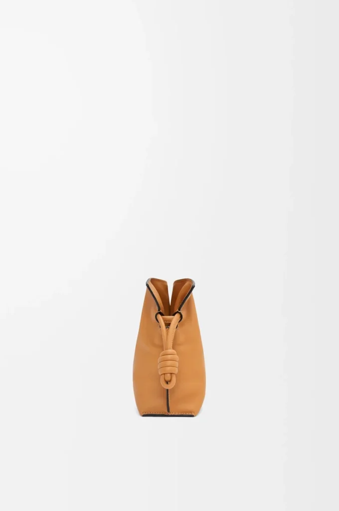 Mini Flamenco clutch in nappa calfskin Warm Desert Mini Flamenco clutch in nappa calfskin Warm Desert