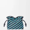 Mini Flamenco clutch in nappa lambskin Dark Ink/Sky Blue Mini Flamenco clutch in nappa lambskin Dark Ink/Sky Blue
