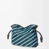 Mini Flamenco clutch in nappa lambskin Dark Ink/Sky Blue Mini Flamenco clutch in nappa lambskin Dark Ink/Sky Blue
