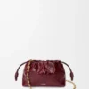 Mini Flamenco purse in eel Burgundy Mini Flamenco purse in eel Burgundy
