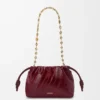 Mini Flamenco purse in eel Burgundy Mini Flamenco purse in eel Burgundy