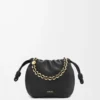 Mini Flamenco purse in mellow nappa lambskin Black Mini Flamenco purse in mellow nappa lambskin Black