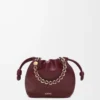 Mini Flamenco purse in mellow nappa lambskin Dark Burgundy Mini Flamenco purse in mellow nappa lambskin Dark Burgundy