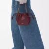 Mini Flamenco purse in mellow nappa lambskin Dark Burgundy Mini Flamenco purse in mellow nappa lambskin Dark Burgundy