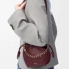 Mini Flamenco purse in mellow nappa lambskin Dark Burgundy Mini Flamenco purse in mellow nappa lambskin Dark Burgundy