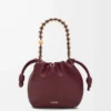 Mini Flamenco purse in mellow nappa lambskin Dark Burgundy Mini Flamenco purse in mellow nappa lambskin Dark Burgundy