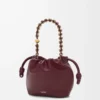 Mini Flamenco purse in mellow nappa lambskin Dark Burgundy Mini Flamenco purse in mellow nappa lambskin Dark Burgundy