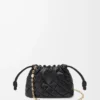 Mini Flamenco purse in pinched nappa calfskin Black Mini Flamenco purse in pinched nappa calfskin Black