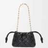 Mini Flamenco purse in pinched nappa calfskin Black Mini Flamenco purse in pinched nappa calfskin Black