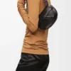Mini Gate Dual bag in soft calfskin and jacquard Black