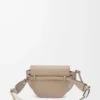 Mini Gate Dual bag in soft calfskin and jacquard Sand