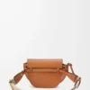 Mini Gate Dual bag in soft calfskin and jacquard Tan Mini Gate Dual bag in soft calfskin and jacquard Tan