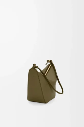 Mini Hammock hobo in classic calfskin Dark Khaki