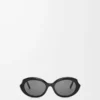 Mini Oval Slim sunglasses Black Mini Oval Slim sunglasses Black