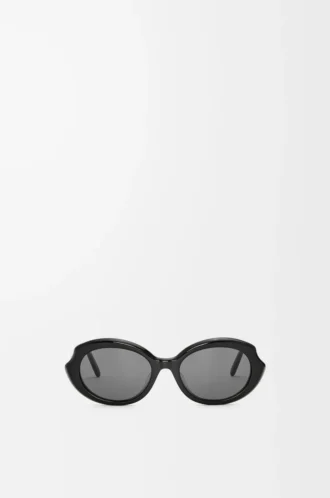 Mini Oval Slim sunglasses Black