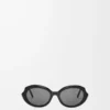 Mini Oval Slim sunglasses Black Mini Oval Slim sunglasses Black
