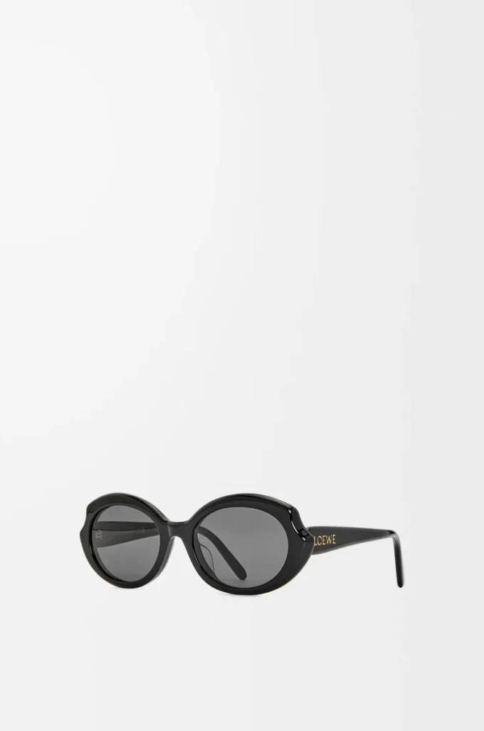Mini Oval Slim sunglasses Black Mini Oval Slim sunglasses Black