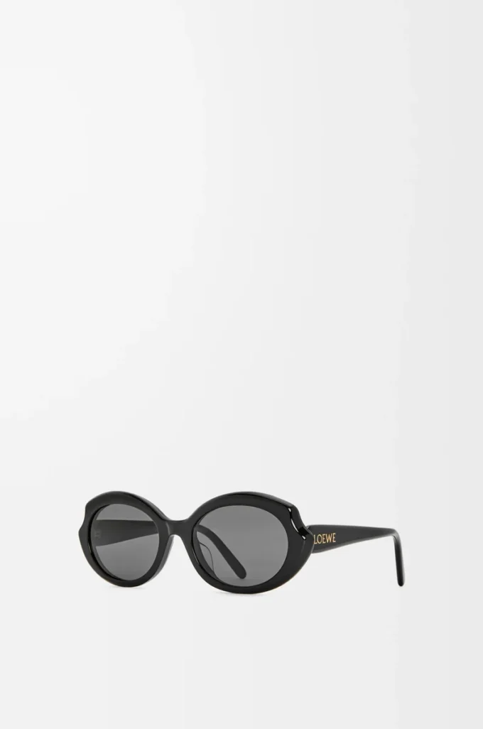 Mini Oval Slim sunglasses Black Mini Oval Slim sunglasses Black