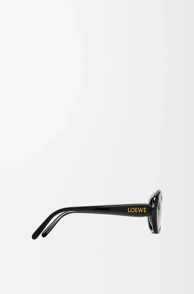 Mini Oval Slim sunglasses Black Mini Oval Slim sunglasses Black