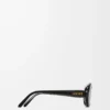Mini Oval Slim sunglasses Black Mini Oval Slim sunglasses Black