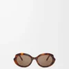 Mini Oval Slim sunglasses Havana Mini Oval Slim sunglasses Havana