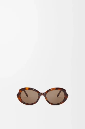 Mini Oval Slim sunglasses Havana