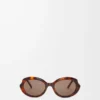 Mini Oval Slim sunglasses Havana Mini Oval Slim sunglasses Havana