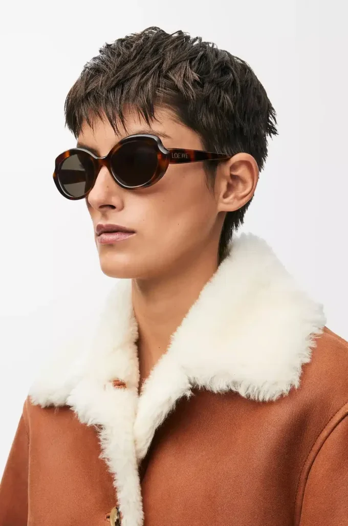 Mini Oval Slim sunglasses Havana Mini Oval Slim sunglasses Havana