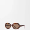 Mini Oval Slim sunglasses Havana Mini Oval Slim sunglasses Havana