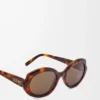 Mini Oval Slim sunglasses Havana Mini Oval Slim sunglasses Havana