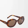 Mini Oval Slim sunglasses Havana Mini Oval Slim sunglasses Havana