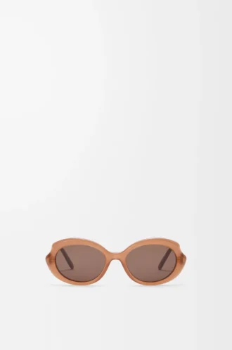 Mini Oval Slim sunglasses Milky Caramel Mini Oval Slim sunglasses Milky Caramel
