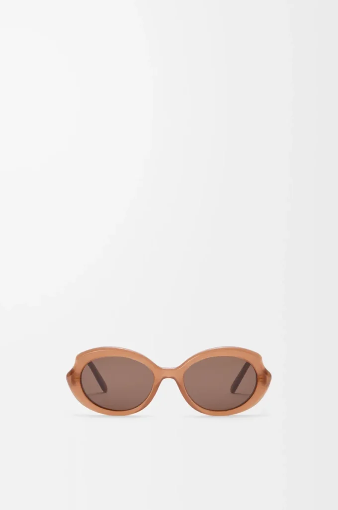 Mini Oval Slim sunglasses Milky Caramel Mini Oval Slim sunglasses Milky Caramel