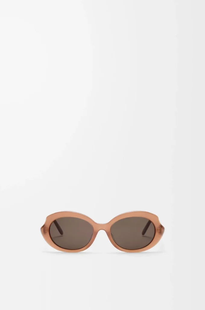 Mini Oval Slim sunglasses Milky Caramel Mini Oval Slim sunglasses Milky Caramel