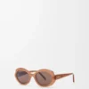 Mini Oval Slim sunglasses Milky Caramel Mini Oval Slim sunglasses Milky Caramel
