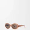 Mini Oval Slim sunglasses Milky Caramel Mini Oval Slim sunglasses Milky Caramel