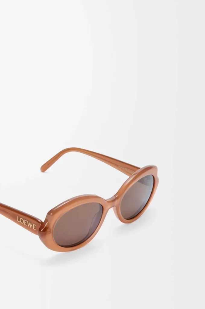 Mini Oval Slim sunglasses Milky Caramel Mini Oval Slim sunglasses Milky Caramel