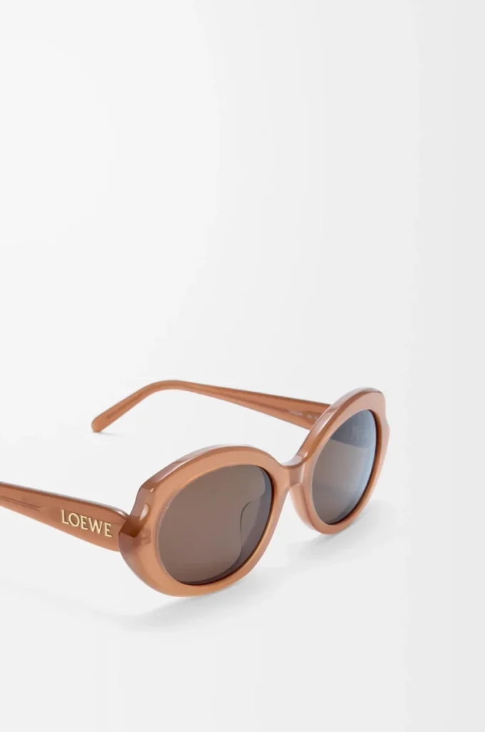 Mini Oval Slim sunglasses Milky Caramel Mini Oval Slim sunglasses Milky Caramel