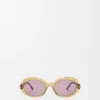 Mini Oval Slim sunglasses Transparent Olive Mini Oval Slim sunglasses Transparent Olive