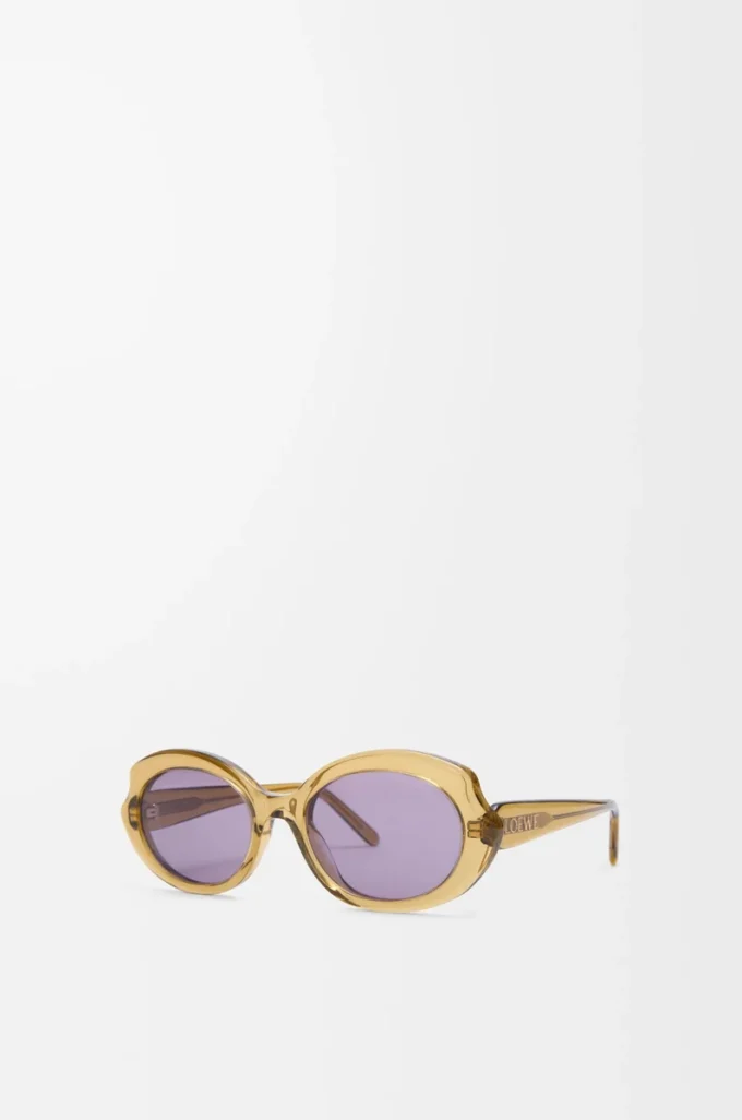Mini Oval Slim sunglasses Transparent Olive Mini Oval Slim sunglasses Transparent Olive