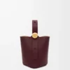 Mini Pebble bucket in smooth calfskin Dark Burgundy Mini Pebble bucket in smooth calfskin Dark Burgundy