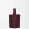 Mini Pebble bucket in smooth calfskin Dark Burgundy Mini Pebble bucket in smooth calfskin Dark Burgundy