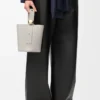 Mini Pebble bucket in smooth calfskin Shell Grey Mini Pebble bucket in smooth calfskin Shell Grey